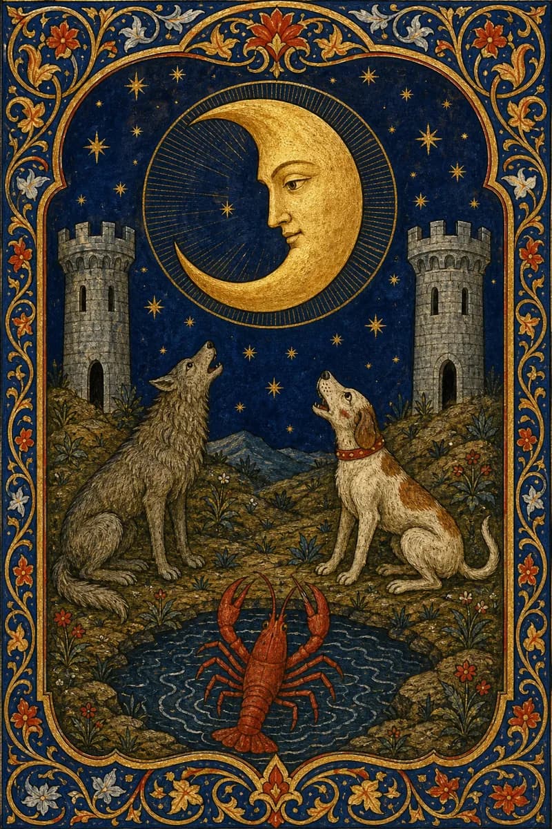 The Moon tarot card