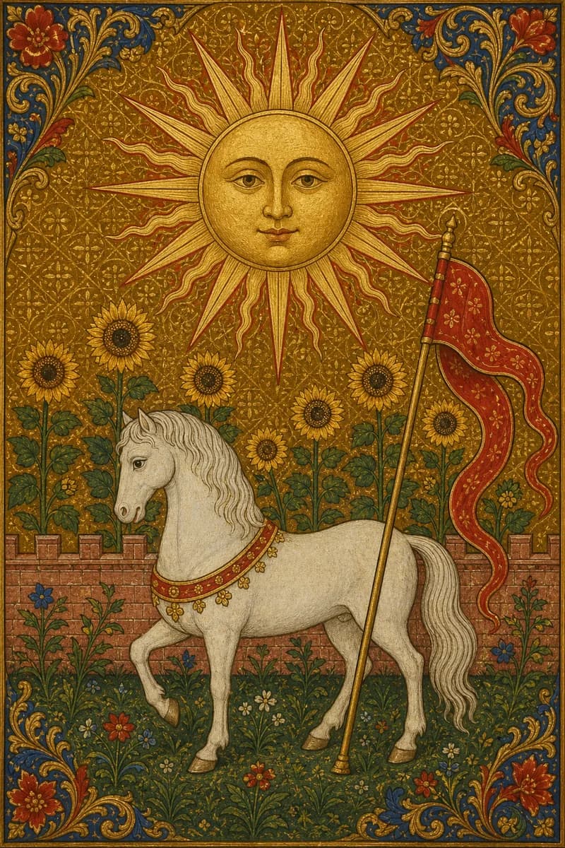 The Sun tarot card