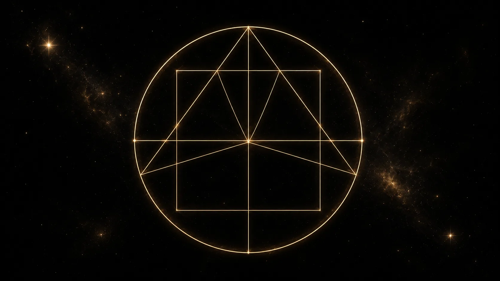 A chart wheel showing the five major aspect angles: 0, 60, 90, 120 and 180 degrees