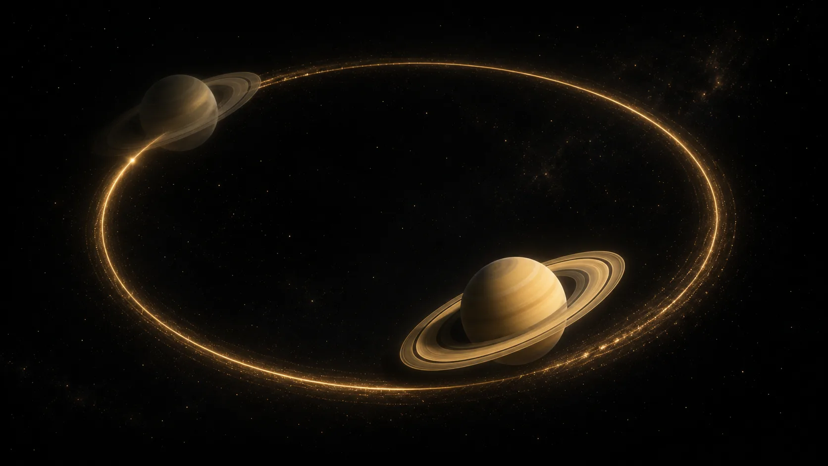 Saturn completing a full orbit back to its starting point in a birth chart
